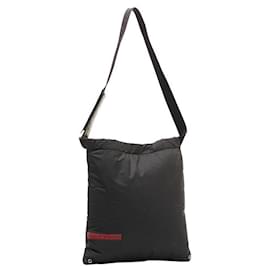 Prada-Prada Tessuto Nylon Flache Messenger Canvas Umhängetasche in gutem Zustand-Andere