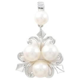 Mikimoto-Mikimoto 14K Pearl Pendentif Métal Autre en Excellent état-Autre