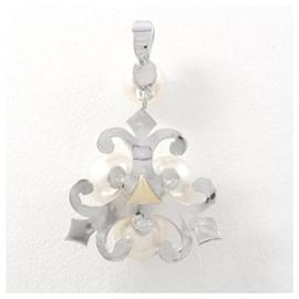Mikimoto-Mikimoto 14K Perlenanhänger aus Metall, Sonstiges, in ausgezeichnetem Zustand-Andere