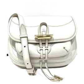 Tod's-Leather Crossbody Bag  in Very Good Condition-White