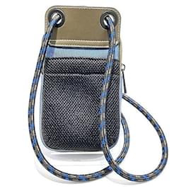 Moncler-Moncler Nylon Phone Bag Sac à bandoulière en toile en excellent état-Autre