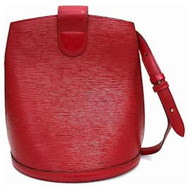 Louis Vuitton-Louis Vuitton Epi Leather Cluny Shoulder Bag M52257 in Good Condition-Red