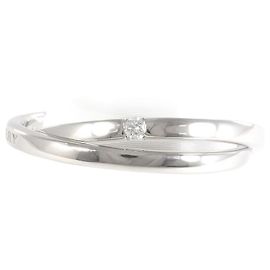 Burberry Platinum & Diamond Logo Ring  Metal Ring in Excellent condition Other
