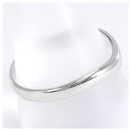 Mikimoto-Anillo de metal con anillo cruzado de platino Mikimoto en excelentes condiciones-Otro