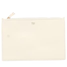 Tom Ford-TOM FORD Pochette T.  Leather-Bianco