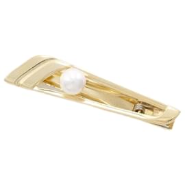 Mikimoto-Mikimoto 18K Pearl Tie Pin  Metal Other in Excellent condition-Other