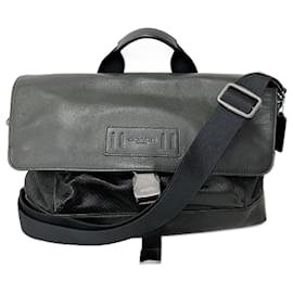 Coach-Coach Leather Ranger Messenger Bag Sac à bandoulière en cuir F24673 en bon état-Autre