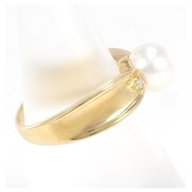 Autre Marque-18K Pearl Diamond Ring-Other