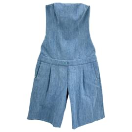 Autre Marque-ROWEN ROSE Pantalones cortos T.fr 36 Algodón-Azul