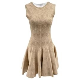 Alaïa-ALAIA Vestidos T.fr 40 Lã-Bege