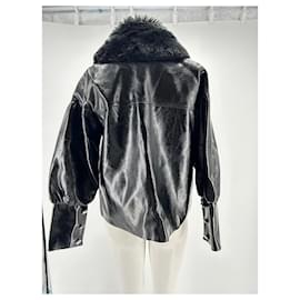 Autre Marque-SHRIMPS  Jackets T.US 10 Faux fur-Black