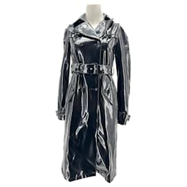 Versace-VERSACE Trench coats T.fr 38 plástico-Preto