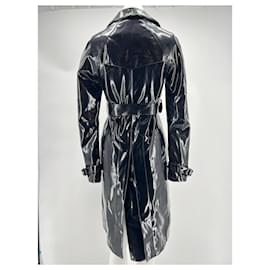 Versace-VERSACE Trench coats T.fr 38 plástico-Preto