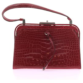 Prada-PRADA Handtaschen T.  Exotische Leder-Rot