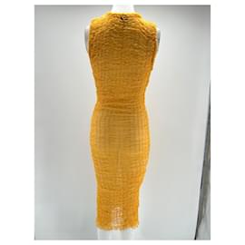 Autre Marque-Vestidos HANNE BLOCH T.Poliéster S Internacional-Amarelo