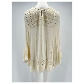 Isabel Marant-ISABEL MARANT Tops Camiseta.fr 40 Algodón-Blanco