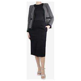 Chanel-Veste en tweed et alpaga mélangés gris - taille UK 10-Gris
