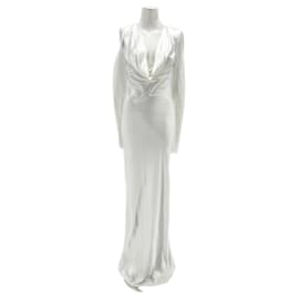 Autre Marque-NON SIGNE / UNSIGNED  Dresses T.International S Silk-White