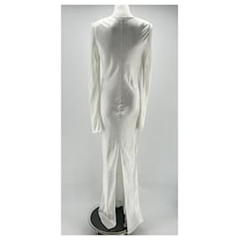 Autre Marque-NICHT SIGN / UNSIGNED Kleider T.Internationale S-Seide-Weiß