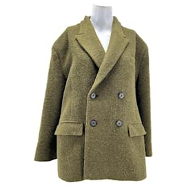 Autre Marque-BOUGUESSA  Jackets T.International S Wool-Khaki