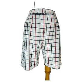 Pantalones cortos Munthe Plus Simonsen Gingham de algodón Multicolor