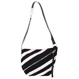 Proenza Schouler-Borsa hobo media con cerniera Proenza Schouler in cotone nero-Nero