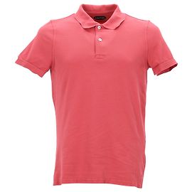 Polo de piqué Tom Ford en algodón melocotón Melocotón