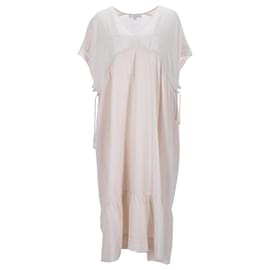 Iro-Vestido Midi Iro com decote em V em viscose branca-Branco