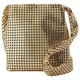 Paco Rabanne-Sac à Bandoulière Mini Pixel - Paco Rabanne - Aluminium - Or-Doré,Métallisé