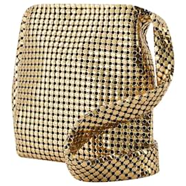 Paco Rabanne-Sac à Bandoulière Mini Pixel - Paco Rabanne - Aluminium - Or-Doré,Métallisé