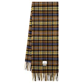 Autre Marque-Tartan Scarf - Ader Error - Wool - Brown-Brown