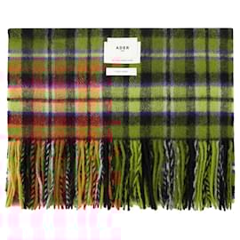 Autre Marque-Tartan Scarf - Ader Error - Wool - Brown-Brown