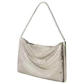 Paco Rabanne-Borsa hobo piccola Pixel Tube - Paco Rabanne - Tessuto - Argento-Argento,Metallico