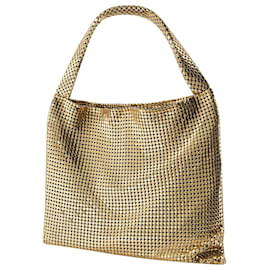 Paco Rabanne-Bolso Tote Pixel - Paco Rabanne - Aluminio - Oro-Dorado,Metálico