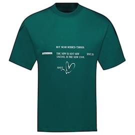 Autre Marque-Camiseta - Ader Error - Algodón - Verde-Verde