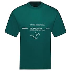Autre Marque Camiseta - Ader Error - Algodón - Verde Verde