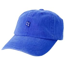 Autre Marque-Cap With Logo - Ader Error - Cotton - Blue-Blue