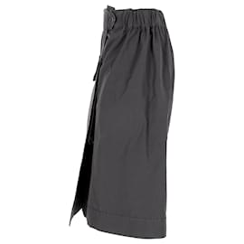 Vivienne Westwood-Vivienne Westwood Anglomania Military Midi Skirt in Black Cotton -Black