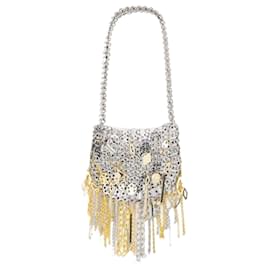 Paco Rabanne-Borsa a tracolla Nano Moon - Rabanne - Metallo - Argento/Gold-Argento,Metallico