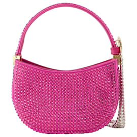 Magda Butrym-Bolso Hobo Micro Vesna - Magda Butrym - Rosa - Strass-Rosa