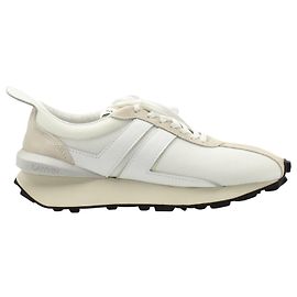 Baskets de course Lanvin Bumper en polyester crème Blanc Écru