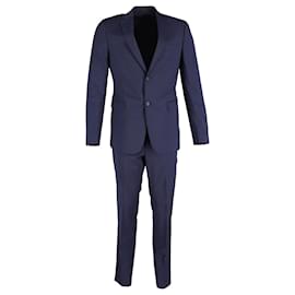 Ermenegildo Zegna-Ermenegildo Zegna Two-Piece Suit Set in Blue Wool-Blue