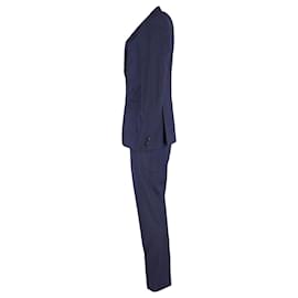 Ermenegildo Zegna-Conjunto de terno de duas peças Ermenegildo Zegna em lã azul-Azul