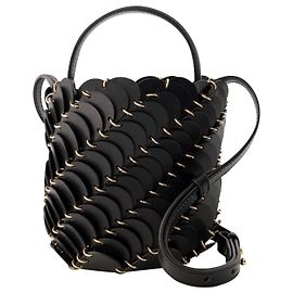 Borsa a secchiello Paco piccola - Paco Rabanne - Pelle - Nera Nero