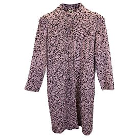 M Missoni Tweed Coat in Pink Wool Pink