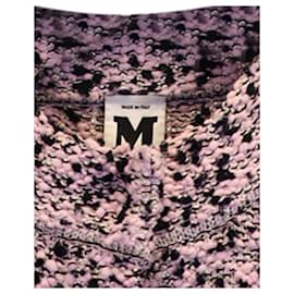 Missoni-M Missoni Tweed Coat in Pink Wool-Pink