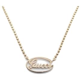 Gucci-Gucci 18Collar de cadena con logo K Collar de metal en-Otro