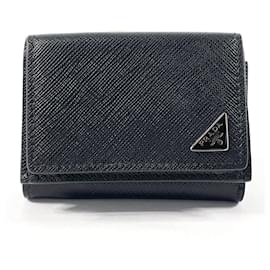 Prada-Prada Saffiano Trifold Wallet Short Wallet Leather 2MH021 in-Other