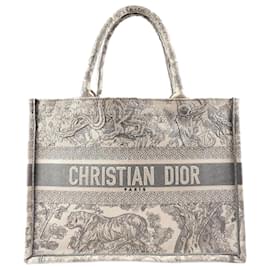 Dior-Dior Medium Toile de Jouy Book Tote Tote Bag Canvas M1296ZTDT_M20Je suis en bon état-Autre