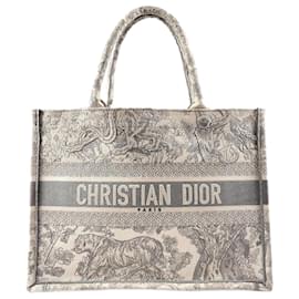 Dior-Other Medium Toile de Jouy Book Tote Canvas Tote Bag M1296ZTDT_M20I in Very Good Condition-Other